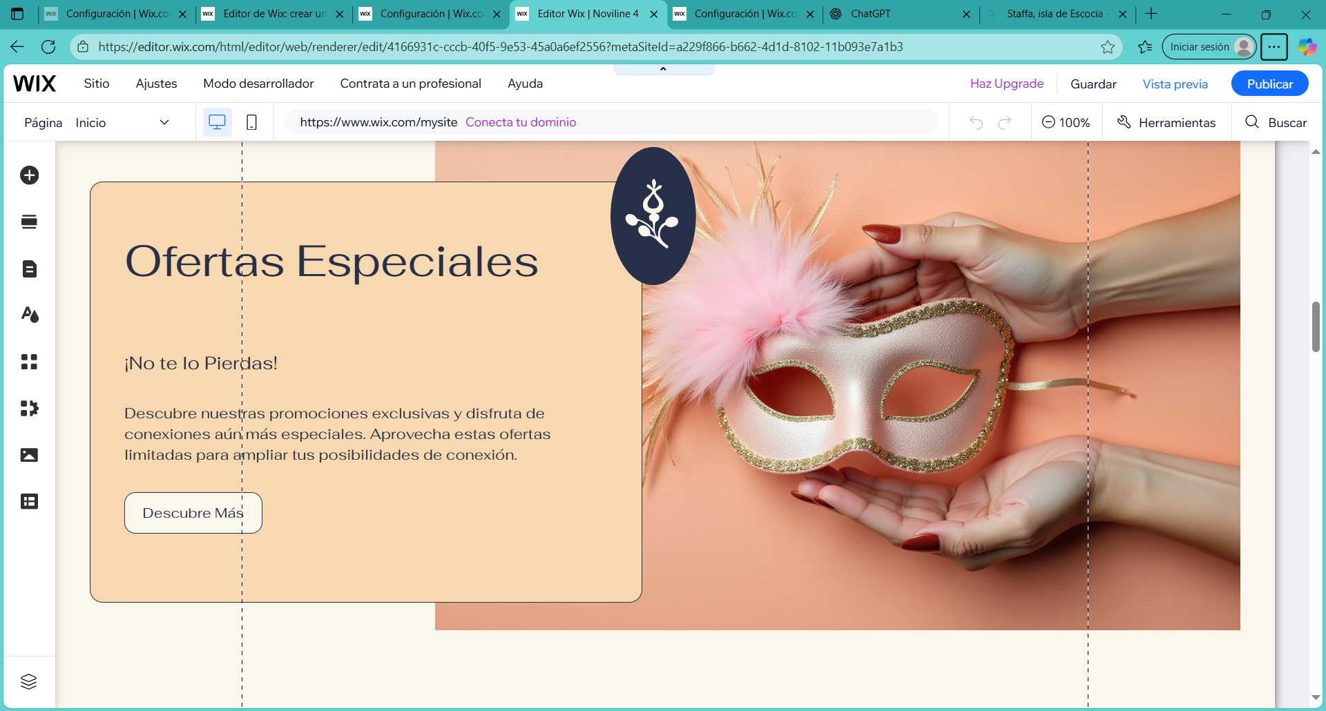 Editor Wix Noviline 4 Y 6 Paginas Mas Personal Microsoft​ Edge 26 10 2025 17 05 07